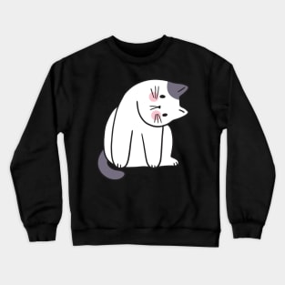 You asleep yet? A Funny sneaky cat Gift Idea Crewneck Sweatshirt